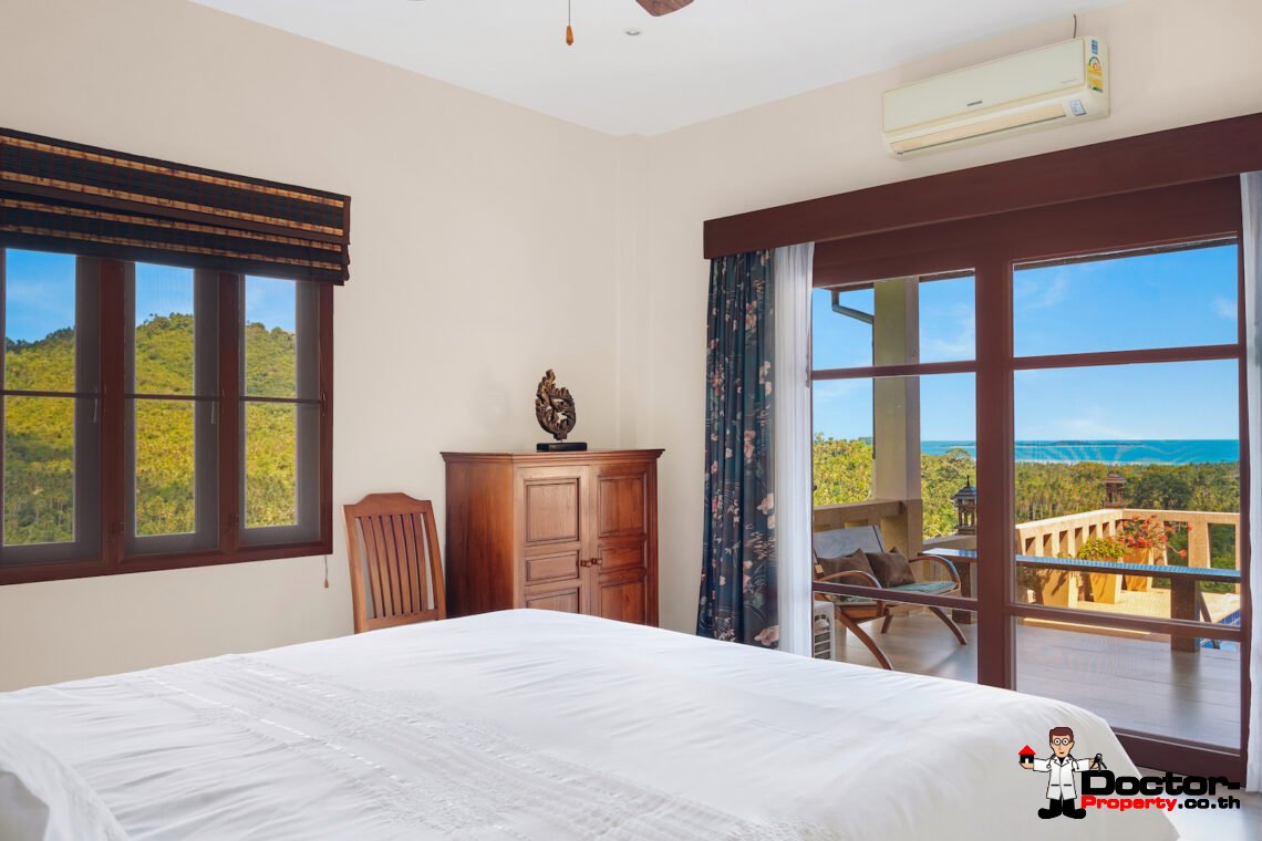 4 Bed Pool Villa with Sea View – Taling Ngam, Koh Samui – For Sale